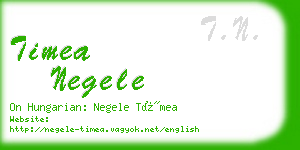 timea negele business card